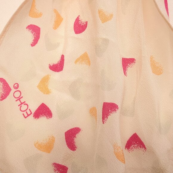 Delicate Long Hearts Fashion Scarf - Picture 2 of 3